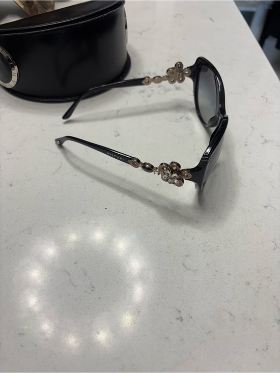 Bulgari Black Crystal Flower Sunglasses main image 2
